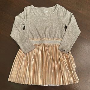 Lands’ End gray and Rose Gold dress
